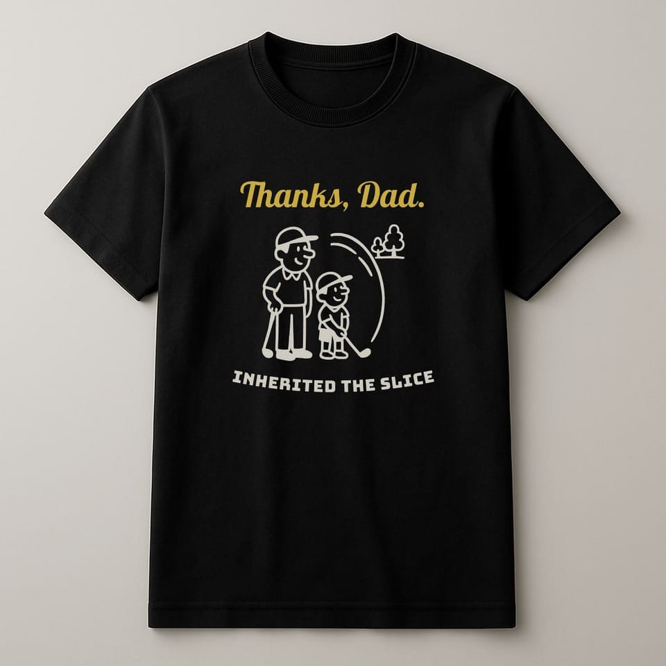 Inherited the Slice tee, Black