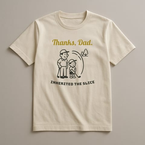 Inherited the Slice tee, Natural