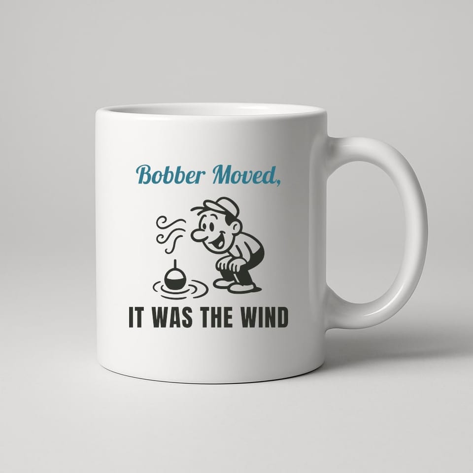 It Was the Wind mug, White