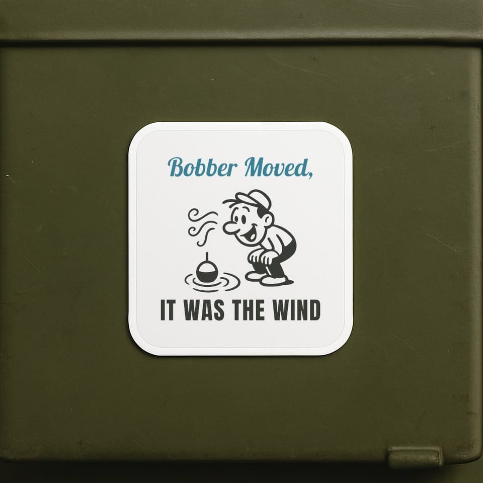 It Was the Wind sticker, White