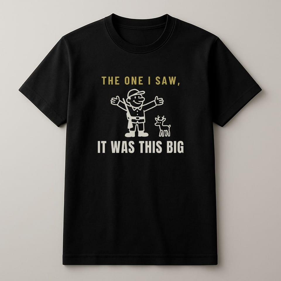It Was This Big tee, Black