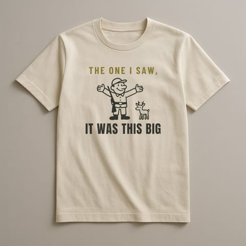 It Was This Big tee, Natural