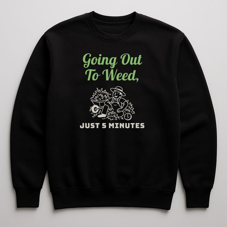 Just Five Minutes sweatshirt, Black