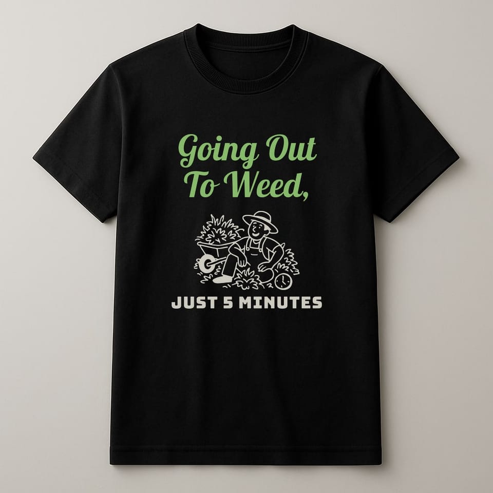 Just Five Minutes tee, Black