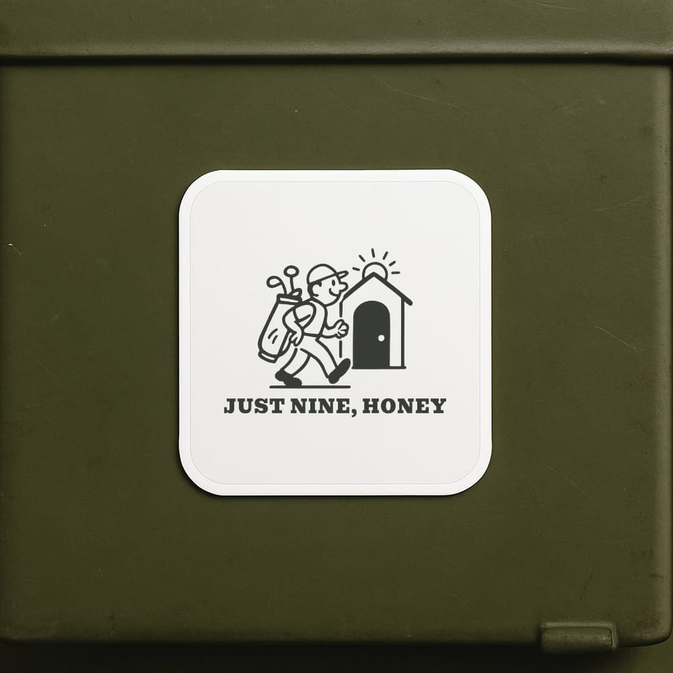 Just Nine, Honey sticker, White