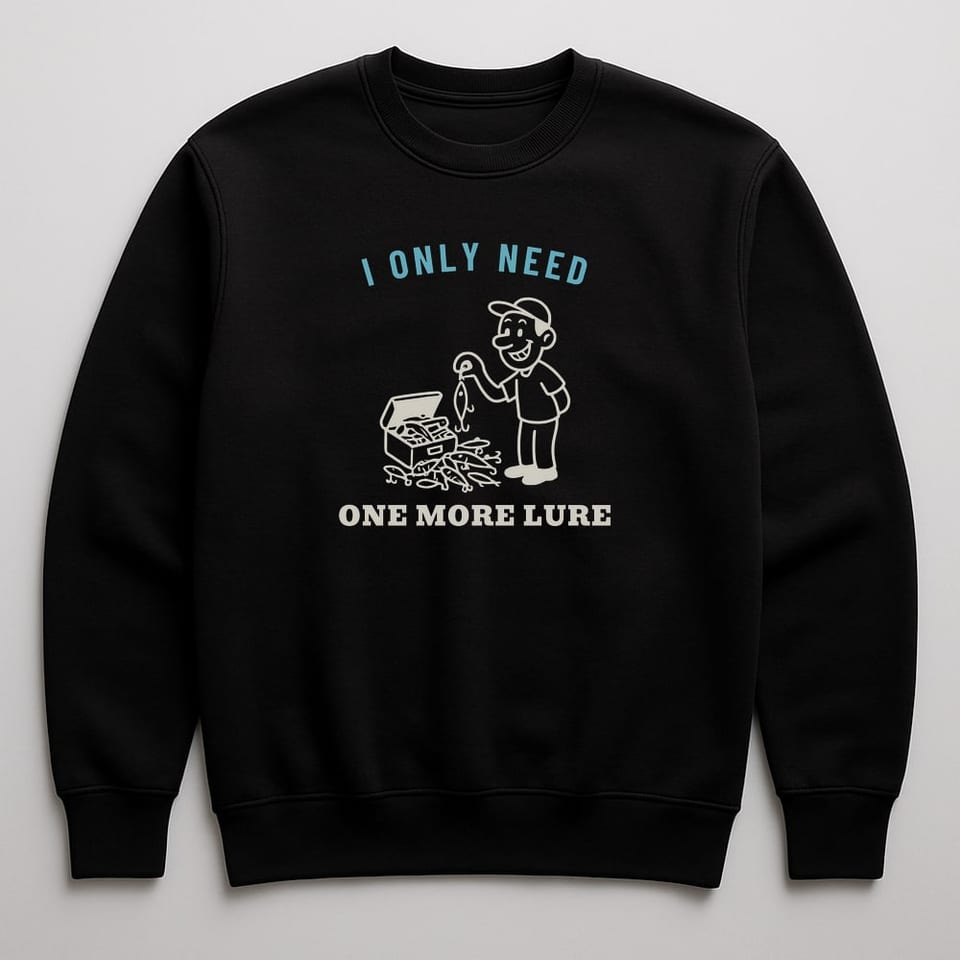 Just One More Lure sweatshirt, Black