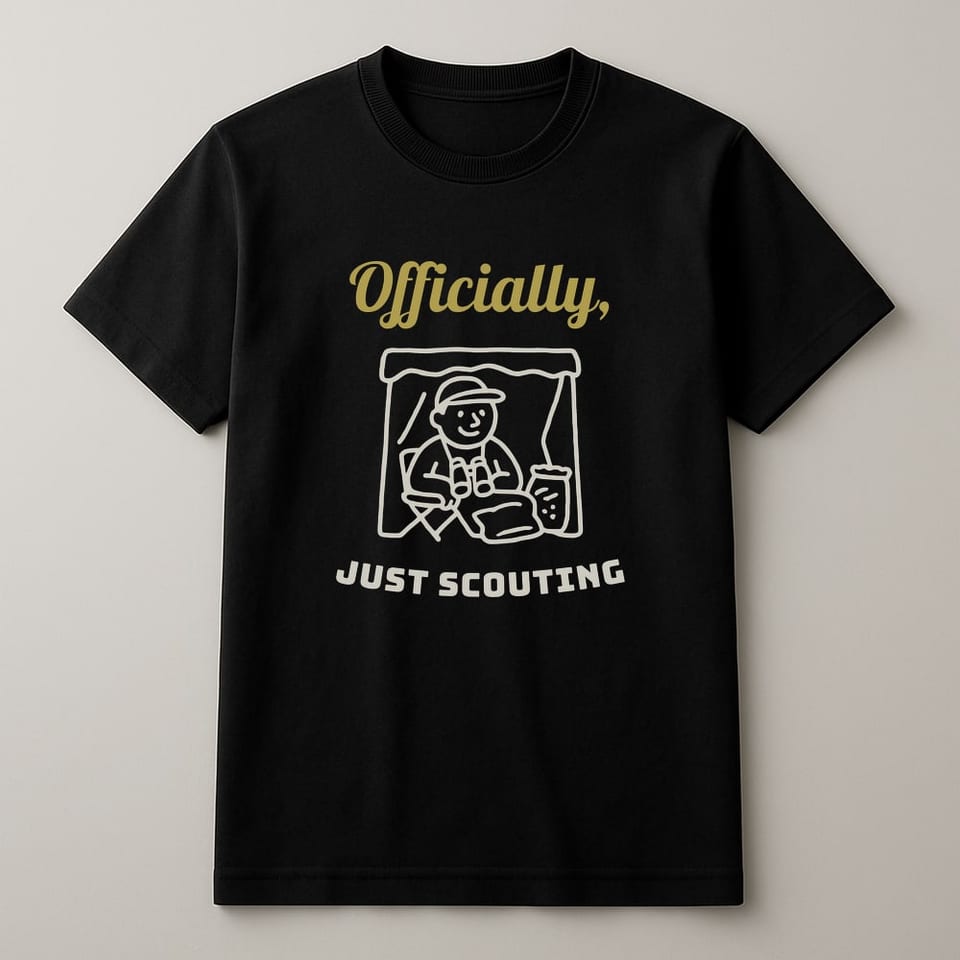 Just Scouting tee, Black