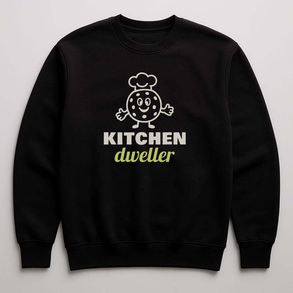 Kitchen Dweller sweatshirt, Black