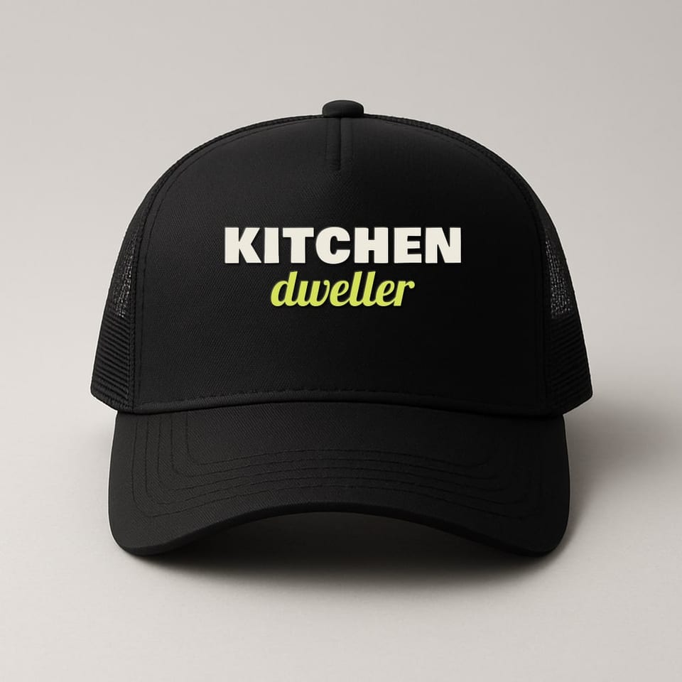 Kitchen Dweller trucker hat, Black