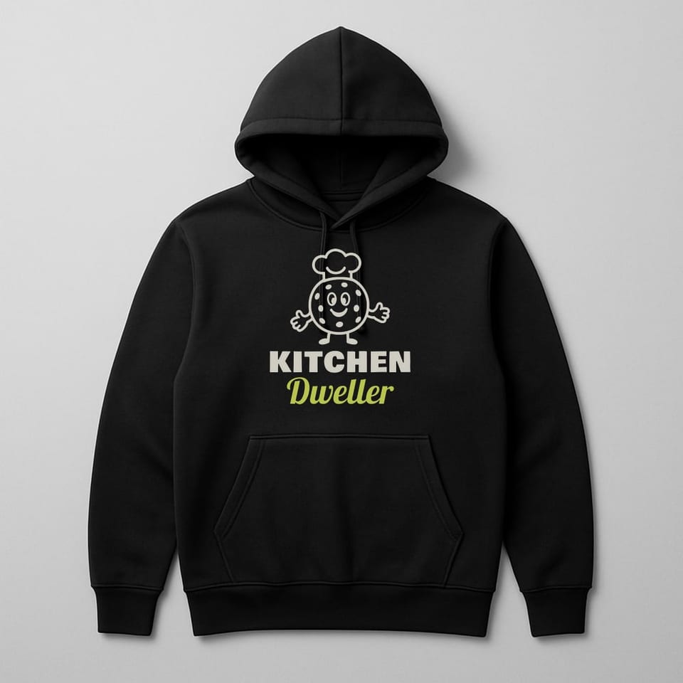 Kitchen Dweller hoodie, Black