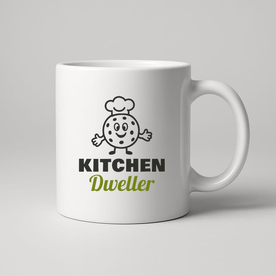 Kitchen Dweller mug, White