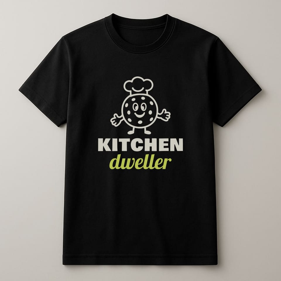 Kitchen Dweller tee, Black