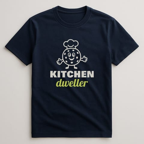 Kitchen Dweller tee, Navy