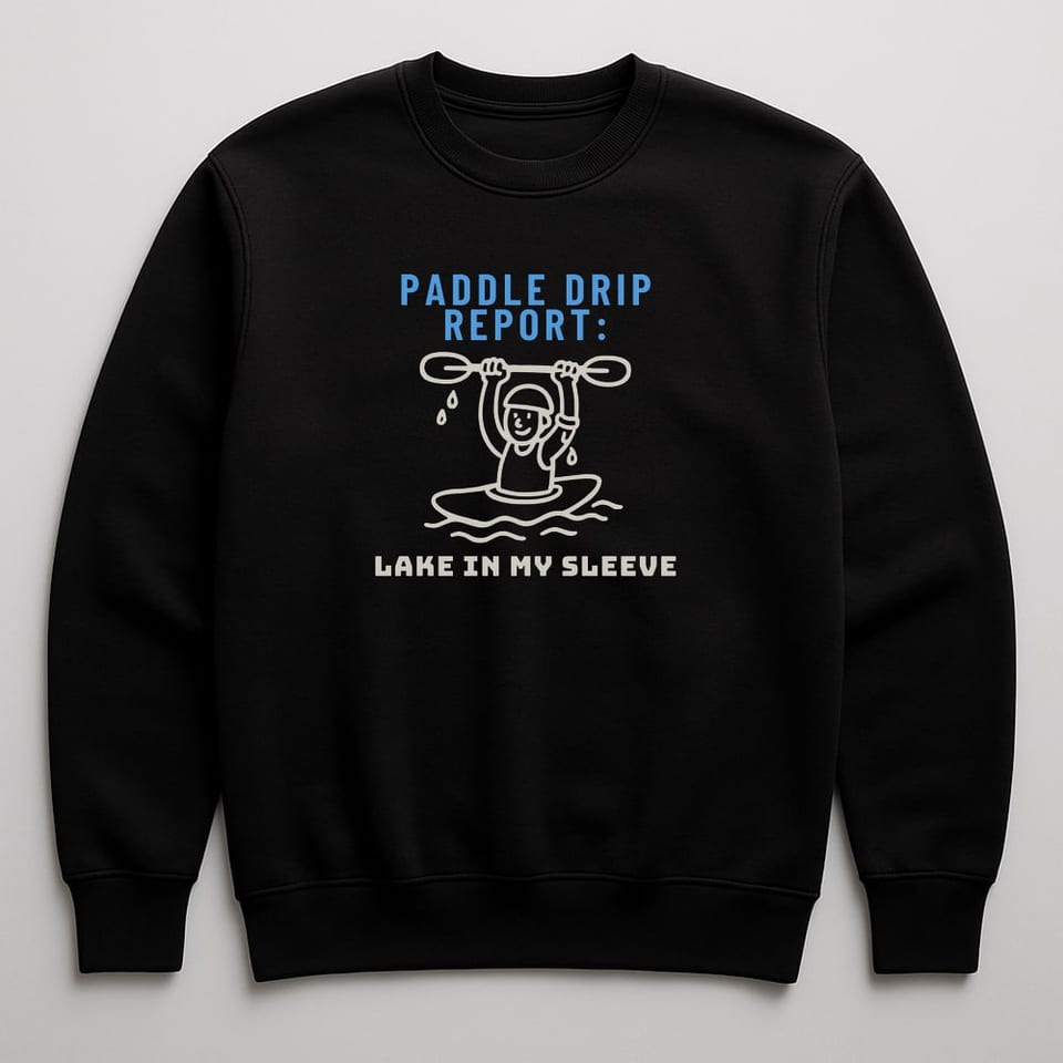 Lake in My Sleeve sweatshirt, Black