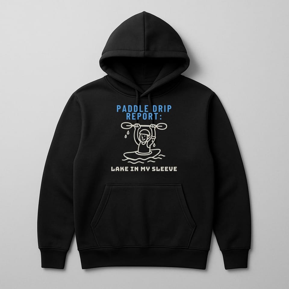 Lake in My Sleeve hoodie, Black