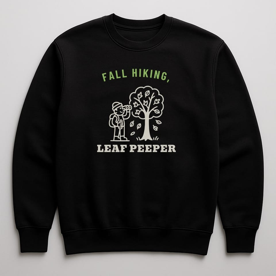 Leaf Peeper sweatshirt, Black