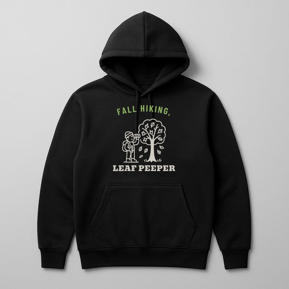 Leaf Peeper hoodie, Black
