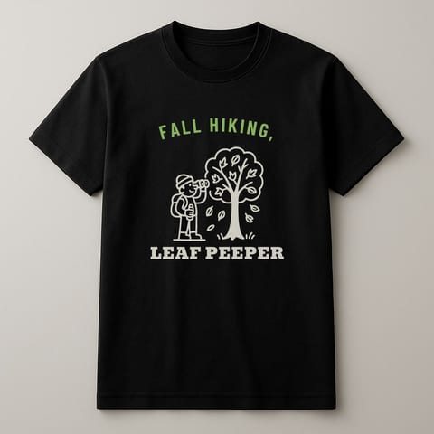 Leaf Peeper tee, Black