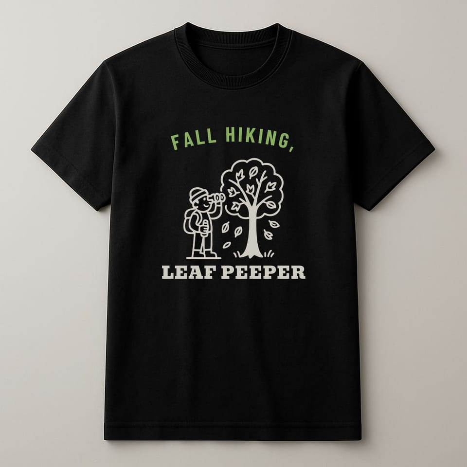 Leaf Peeper tee, Black