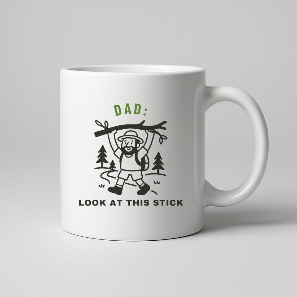 Look at This Stick mug, White