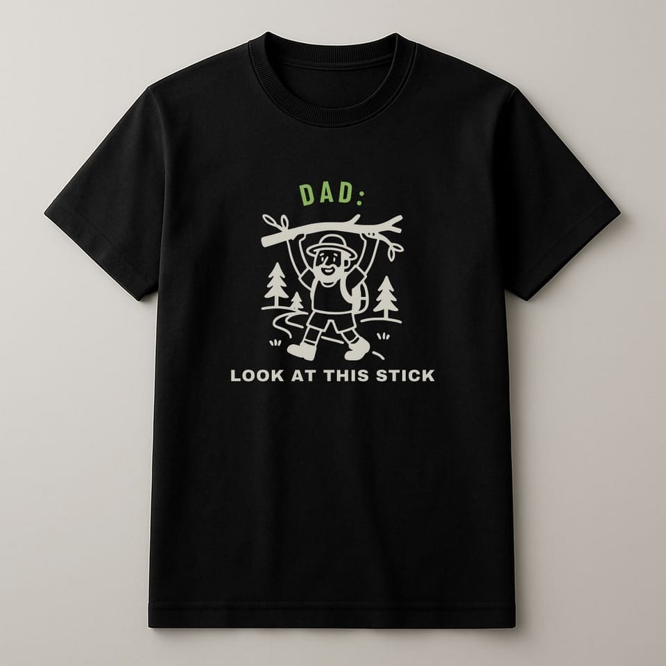 Look at This Stick tee, Black