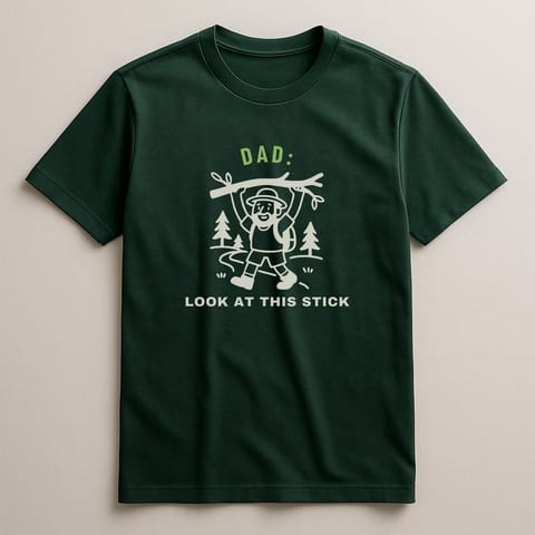 Look at This Stick tee, Forest