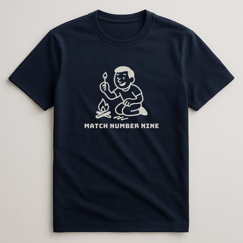 Match Number Nine tee, Navy