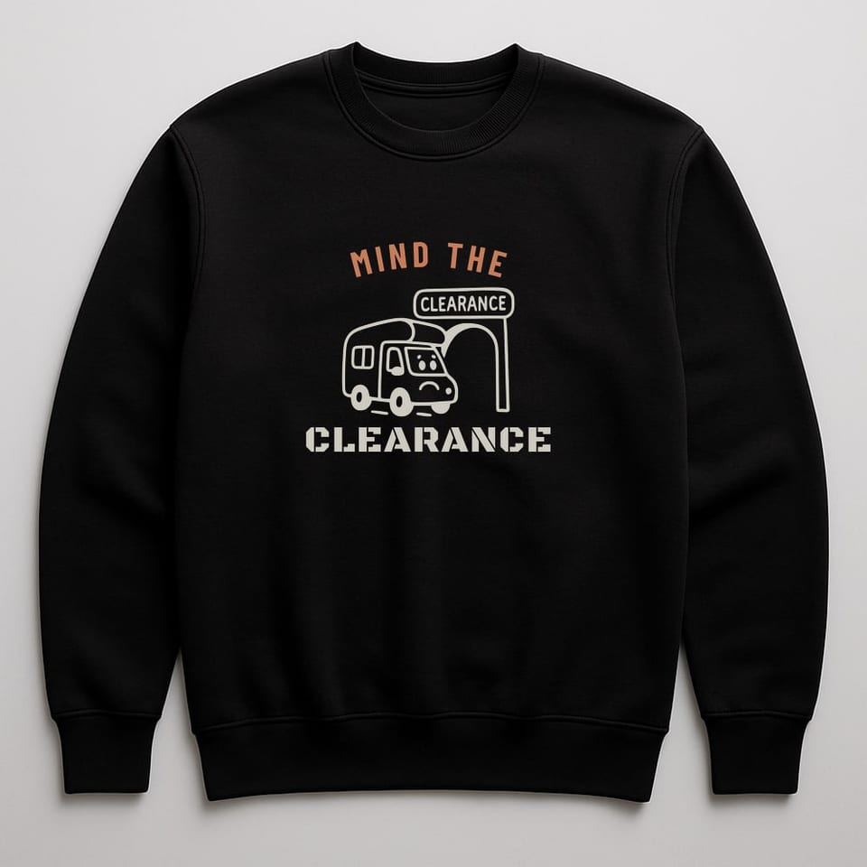 Mind the Low Bridge sweatshirt, Black