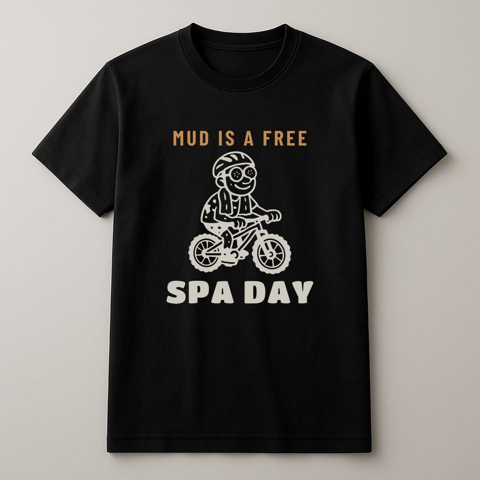 Mud Is a Free Spa Day tee, Black