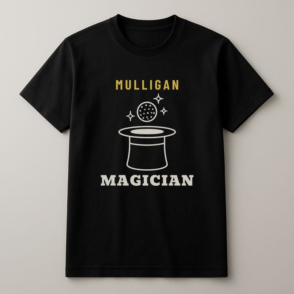 Mulligan Magician tee, Black