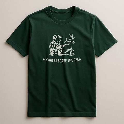 My Knees Scare the Deer tee, Forest