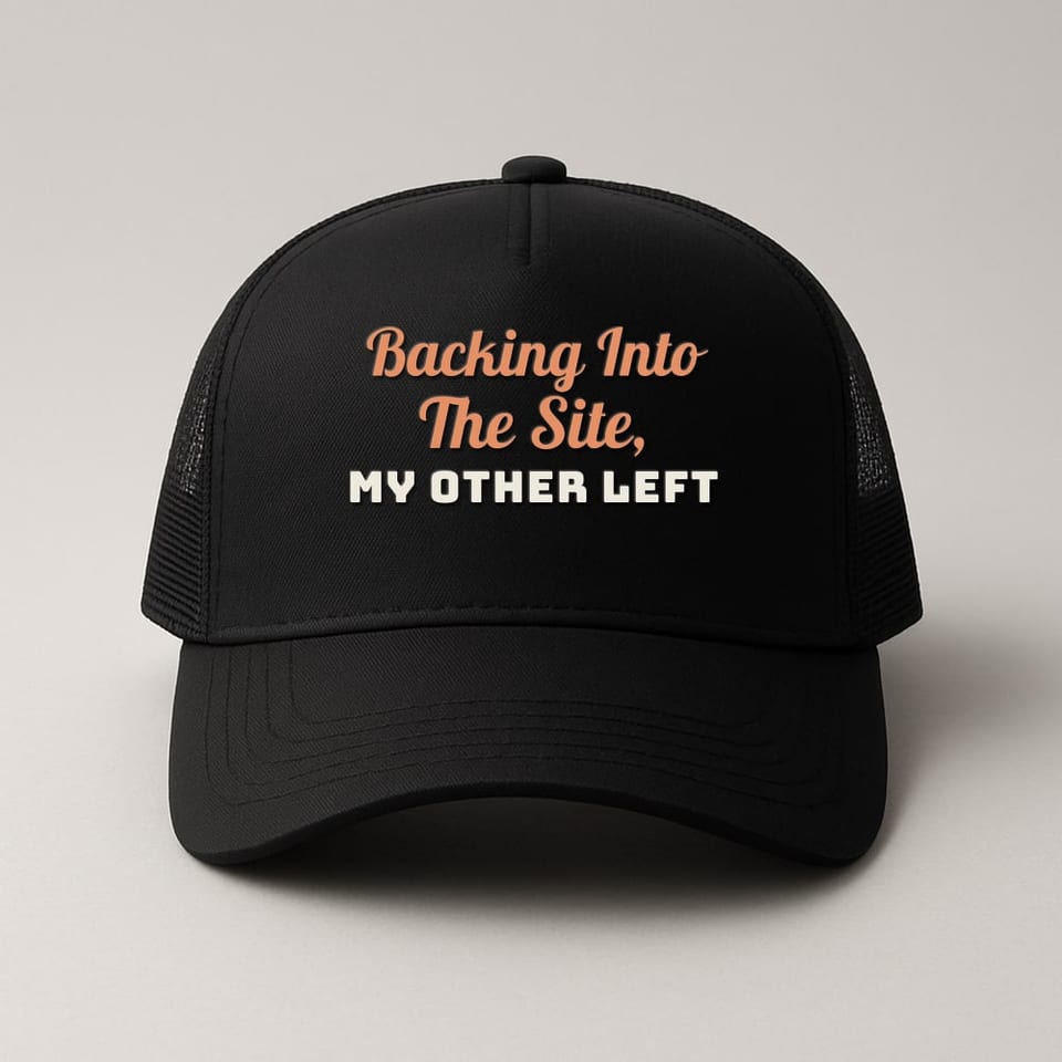 My Other Left trucker hat, Black