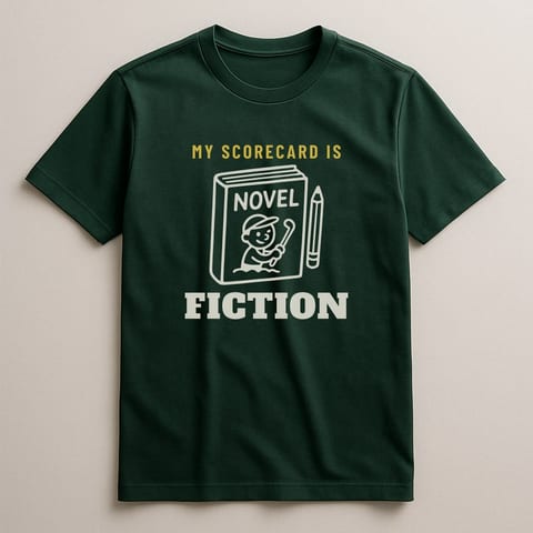 My Scorecard Is Fiction tee, Forest