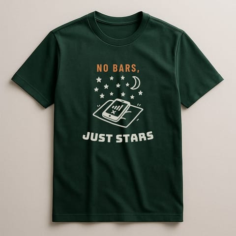 No Bars, Just Stars tee, Forest