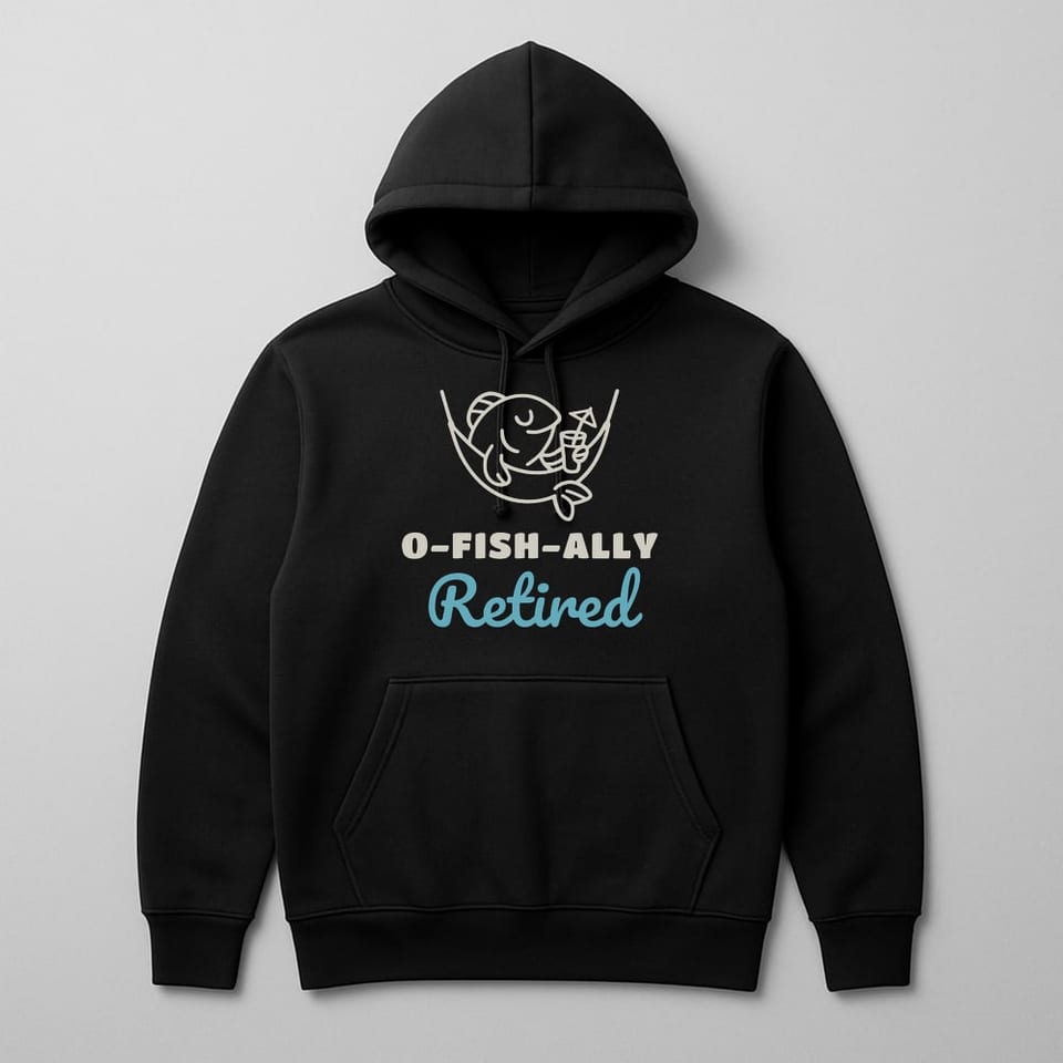 O-Fish-ally Retired hoodie, Black
