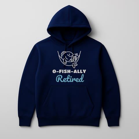 O-Fish-ally Retired hoodie, Navy