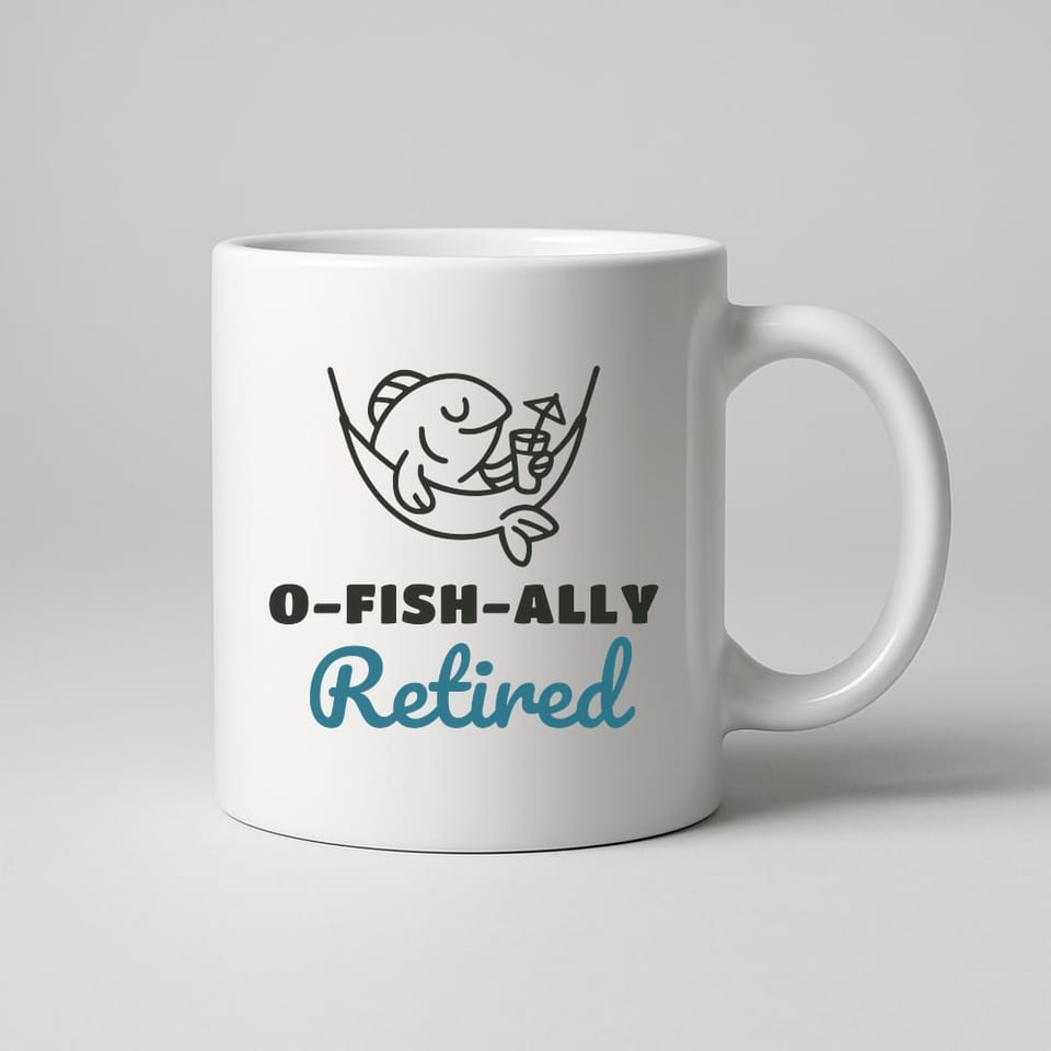 O-Fish-ally Retired mug, White