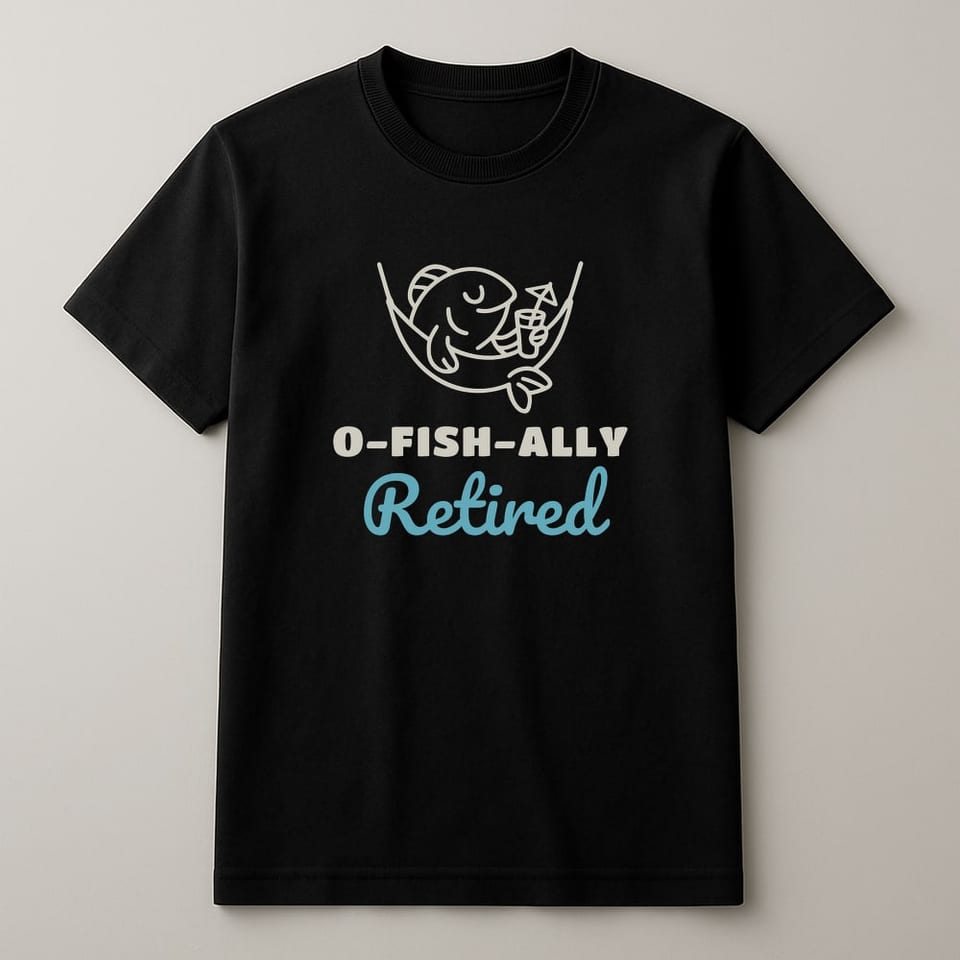 O-Fish-ally Retired tee, Black