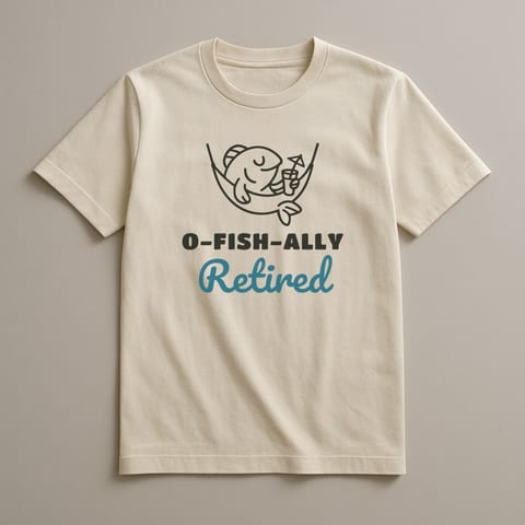 O-Fish-ally Retired tee, Natural