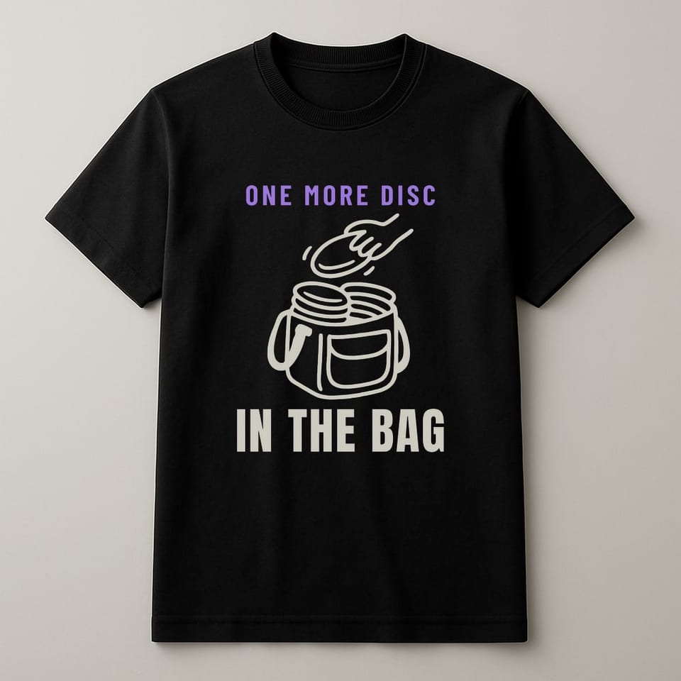 One More Disc in the Bag tee, Black
