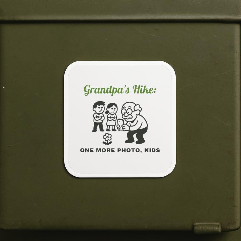 One More Photo, Kids sticker, White
