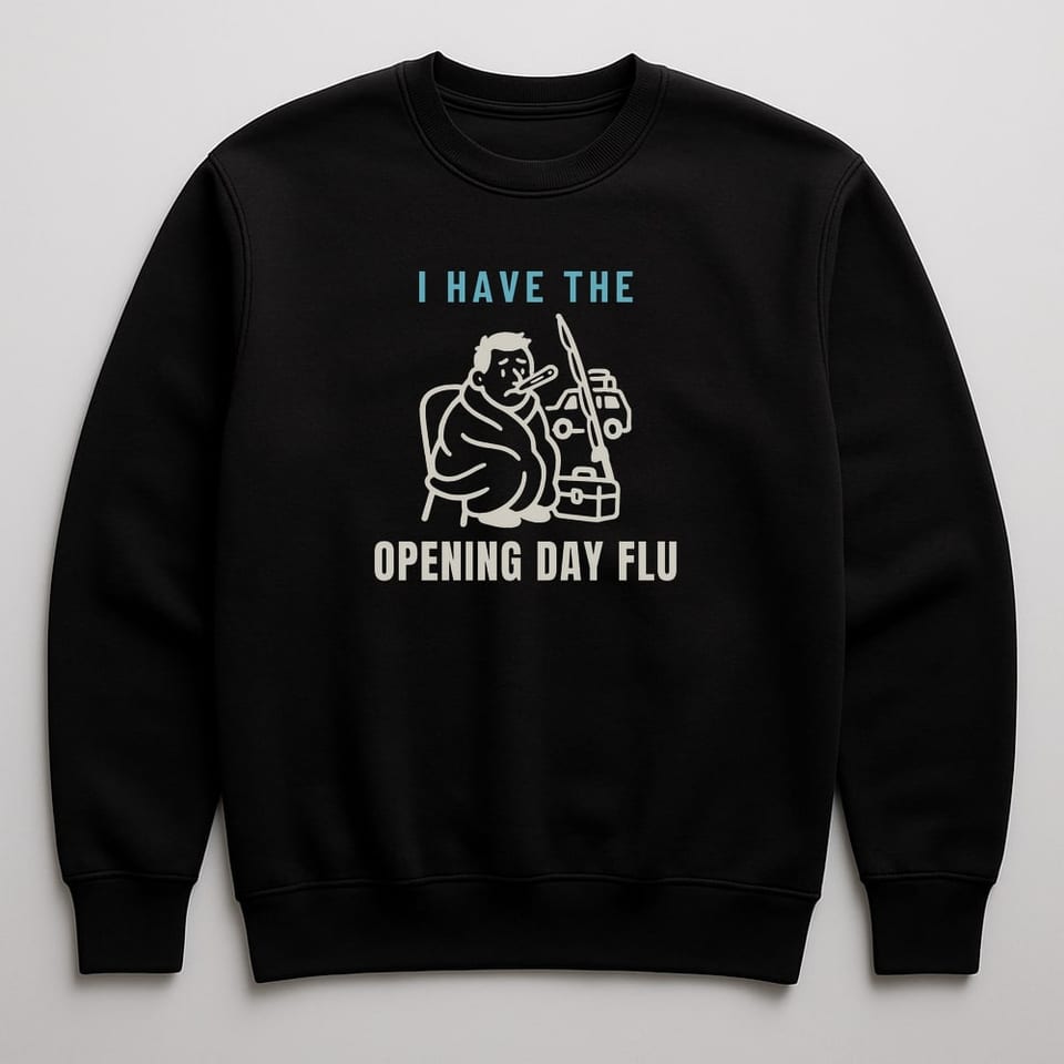 Opening Day Flu sweatshirt, Black
