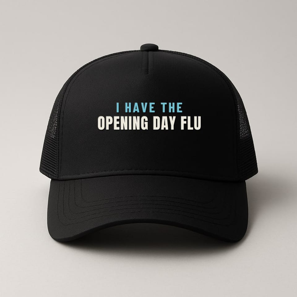Opening Day Flu trucker hat, Black