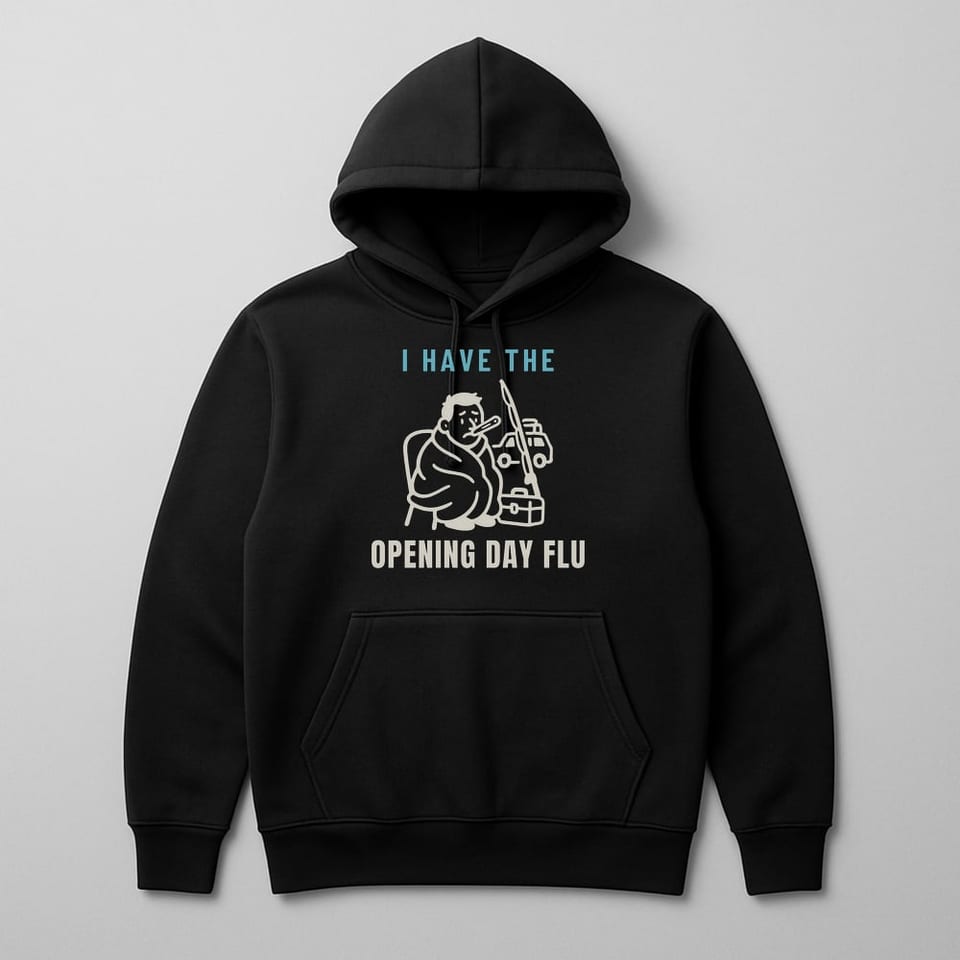 Opening Day Flu hoodie, Black