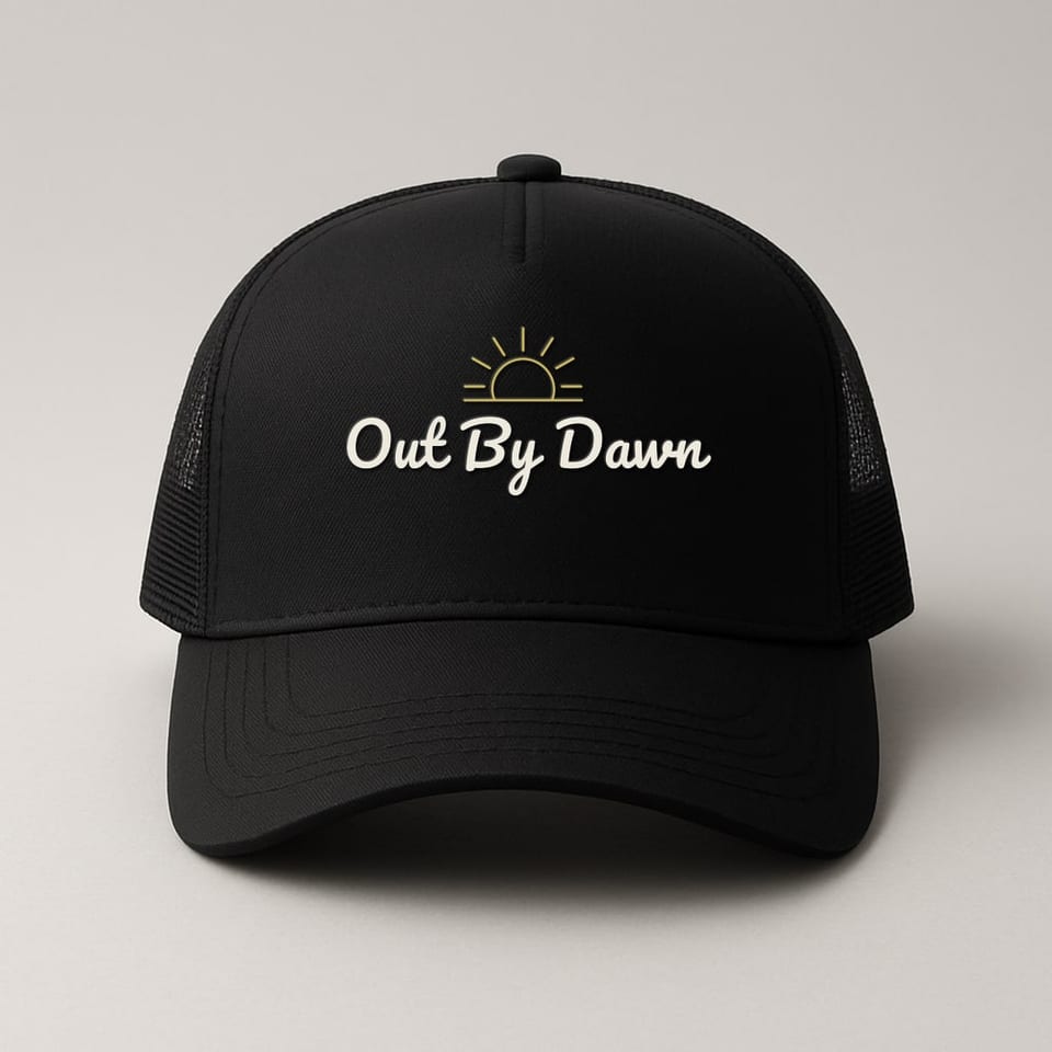 Out By Dawn trucker hat, Black