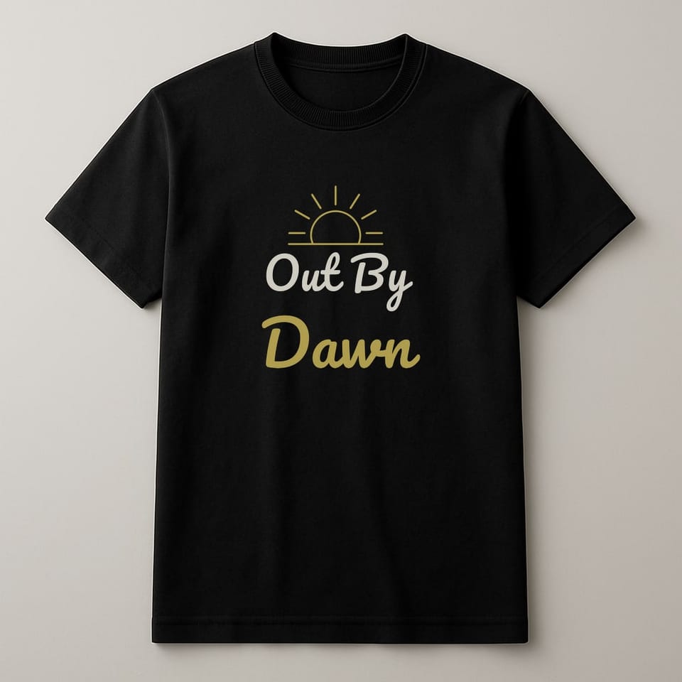 Out By Dawn tee, Black