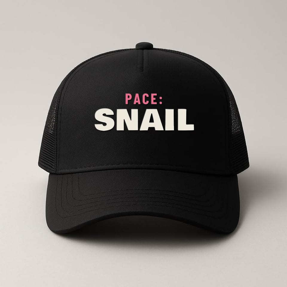 Pace: Snail trucker hat, Black