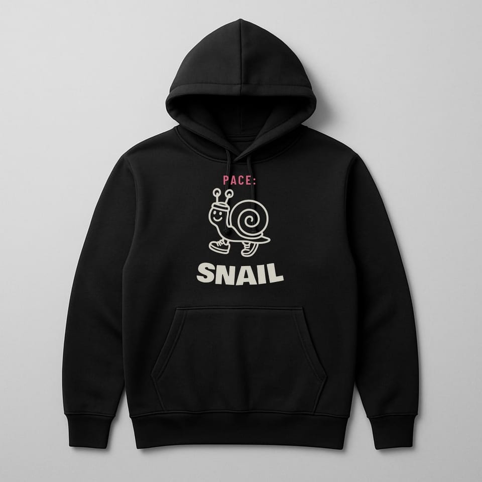 Pace: Snail hoodie, Black