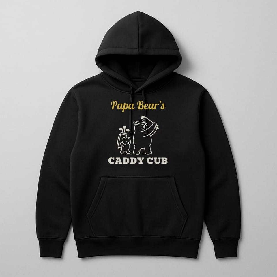 Papa Bear's Caddy Cub hoodie, Black