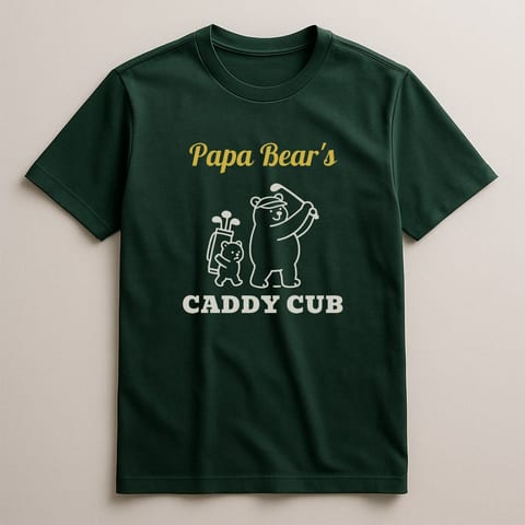Papa Bear's Caddy Cub tee, Forest